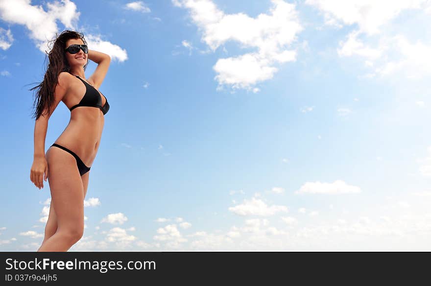 Beautiful girl on the beach