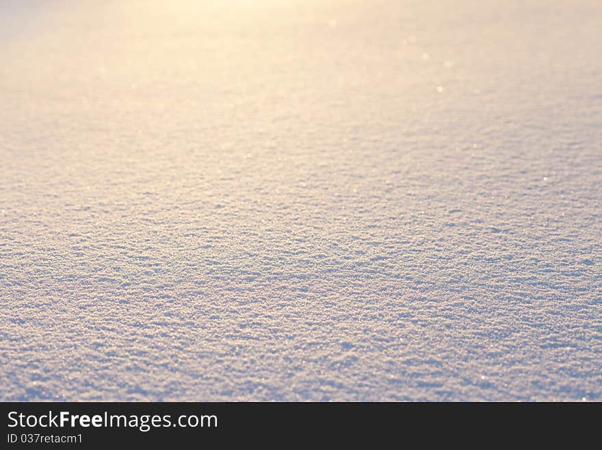 Snow background, White snow, the close up