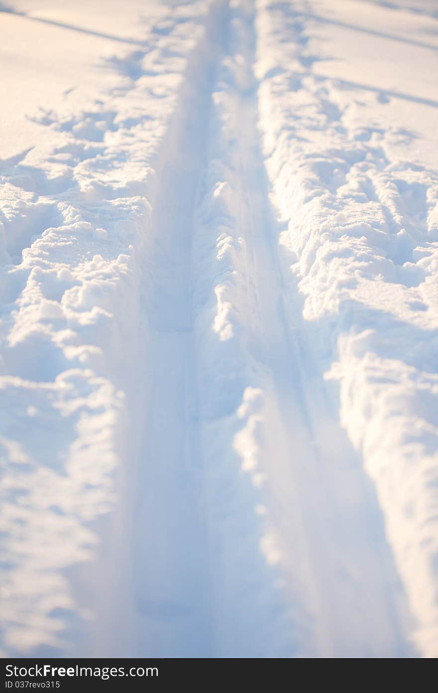 Snow background, White snow, the close up