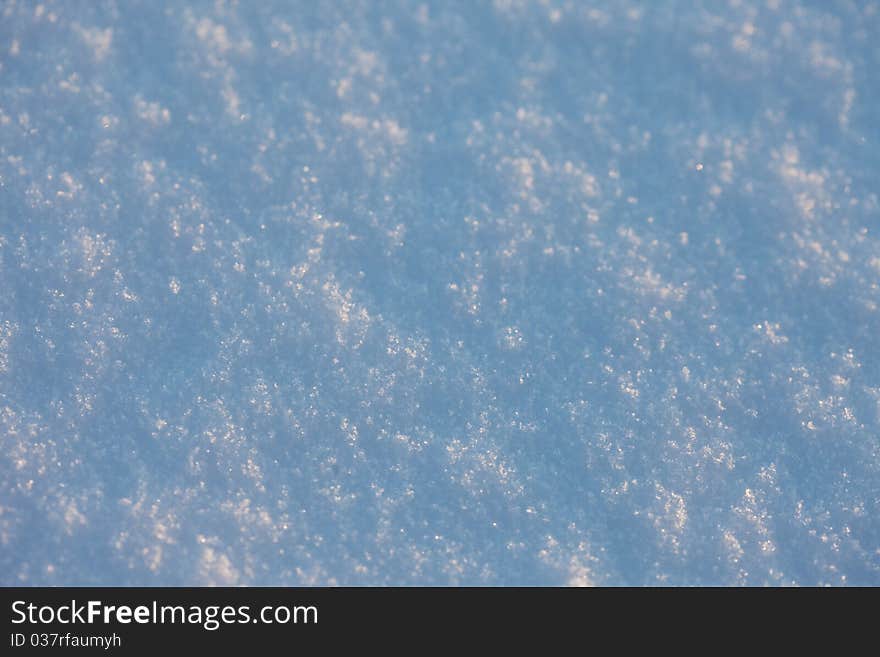 Snow background, White snow, the close up