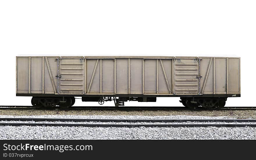 Old bogie on railway isolated