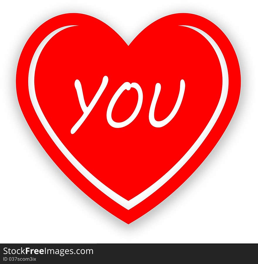 A Heart love you symbol