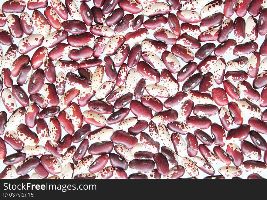 Colored bean seeds