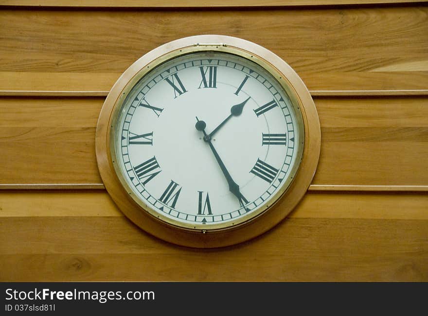 Old Clock At The Chicago Stock Exchange