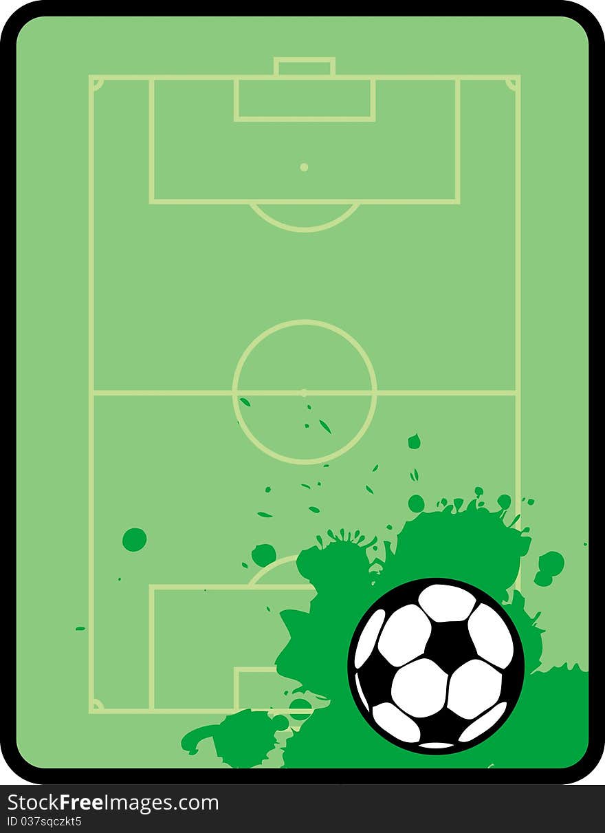 Green board, a football theme