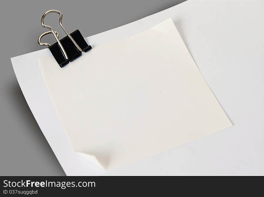 Sheet Of White Paper Note