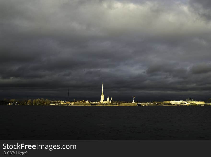 The Peter and Paul Fortress in St.-Petersburg