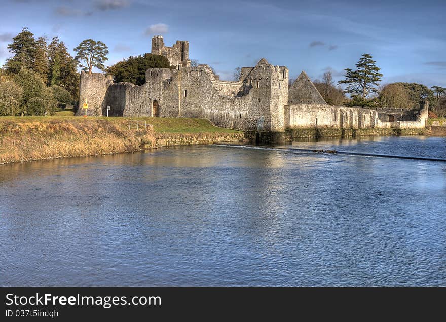 Ruins of castle in Adare - HDR.