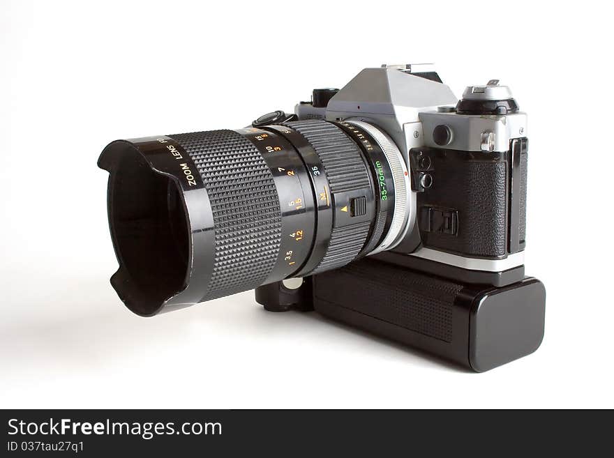 Camera body with lens