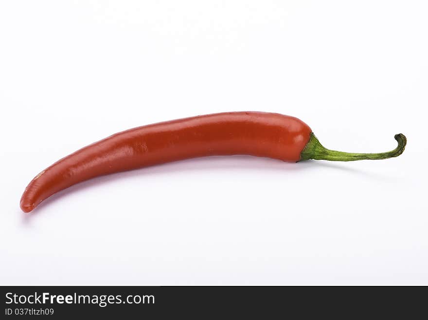 Single red pepper