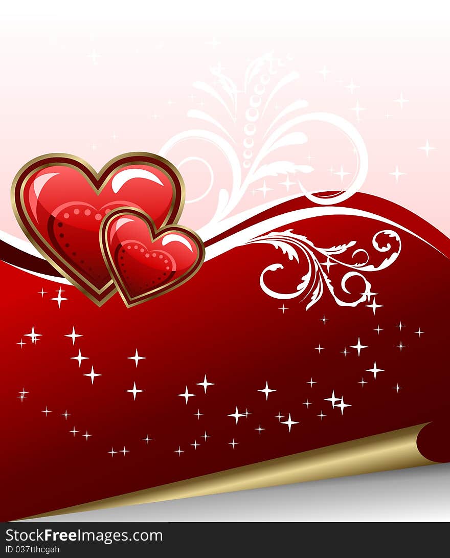 Romantic Elegance Background With Heart