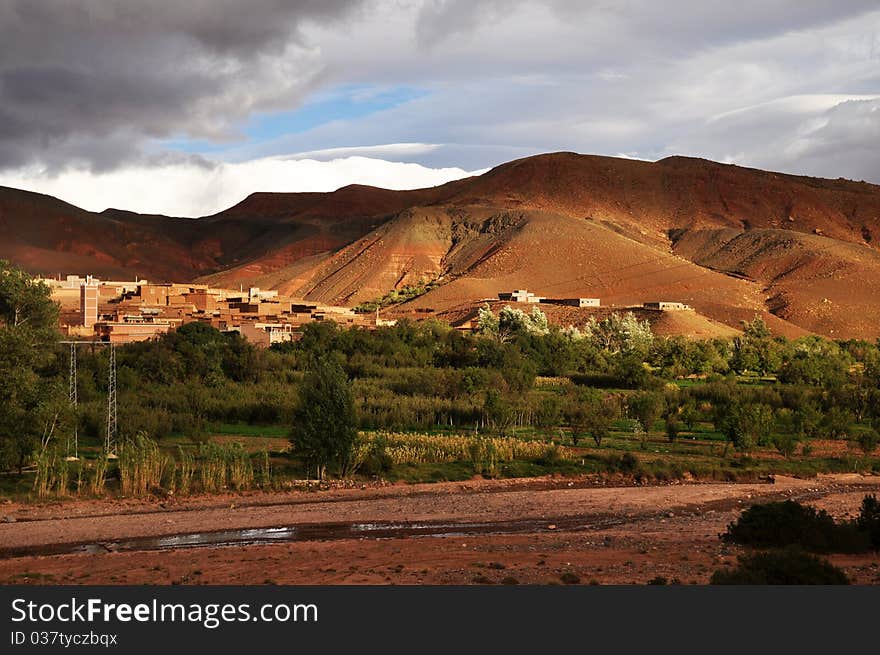 Countryside in central morocco mountains. Countryside in central morocco mountains