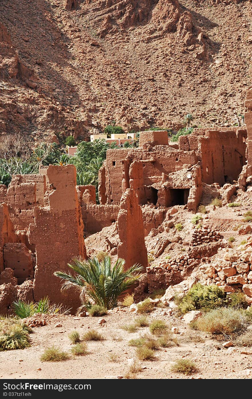 Old Kasbah in Todra Gorge