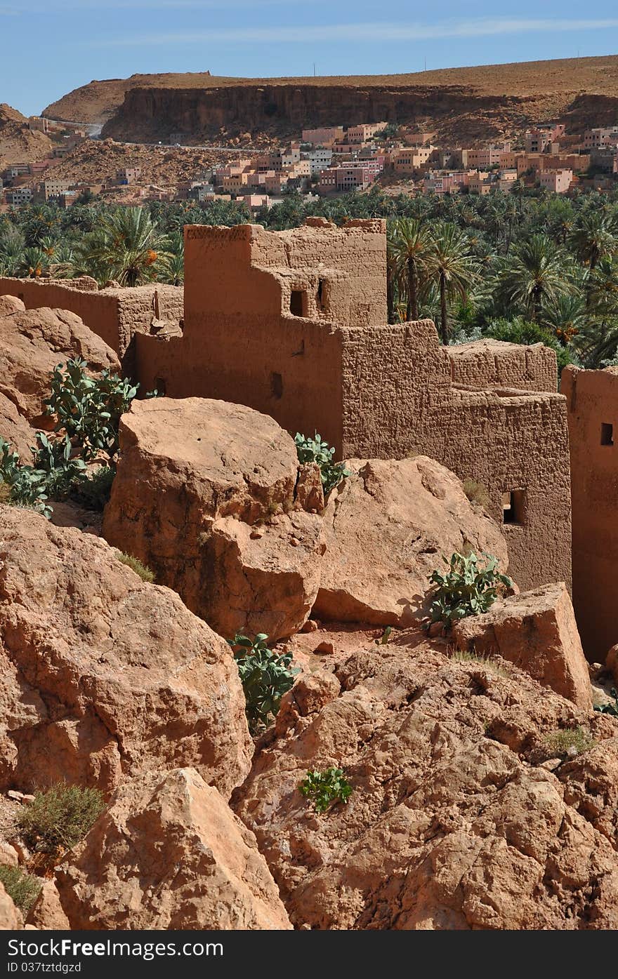 Old Kasbah in Todra Gorge