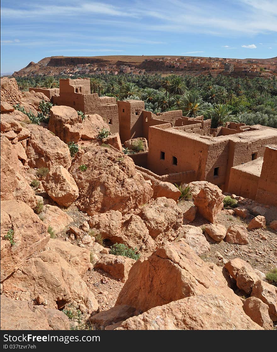 Old Kasbah in Todra Gorge