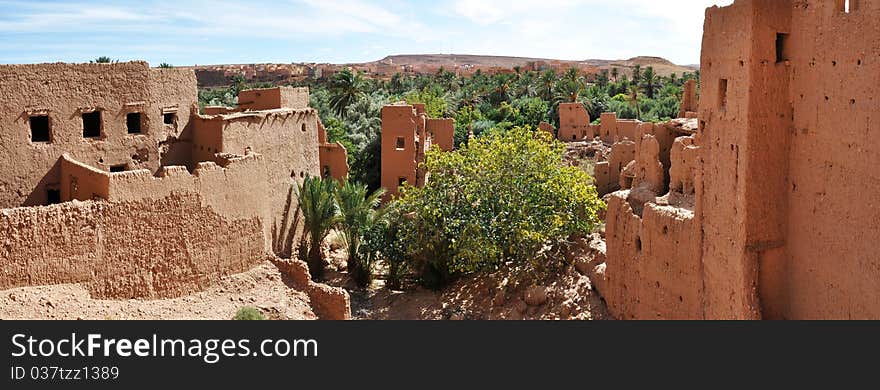 Old Kasbah in Todra Gorge