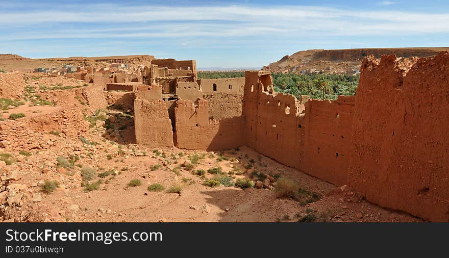 Old Kasbah in Todra Gorge