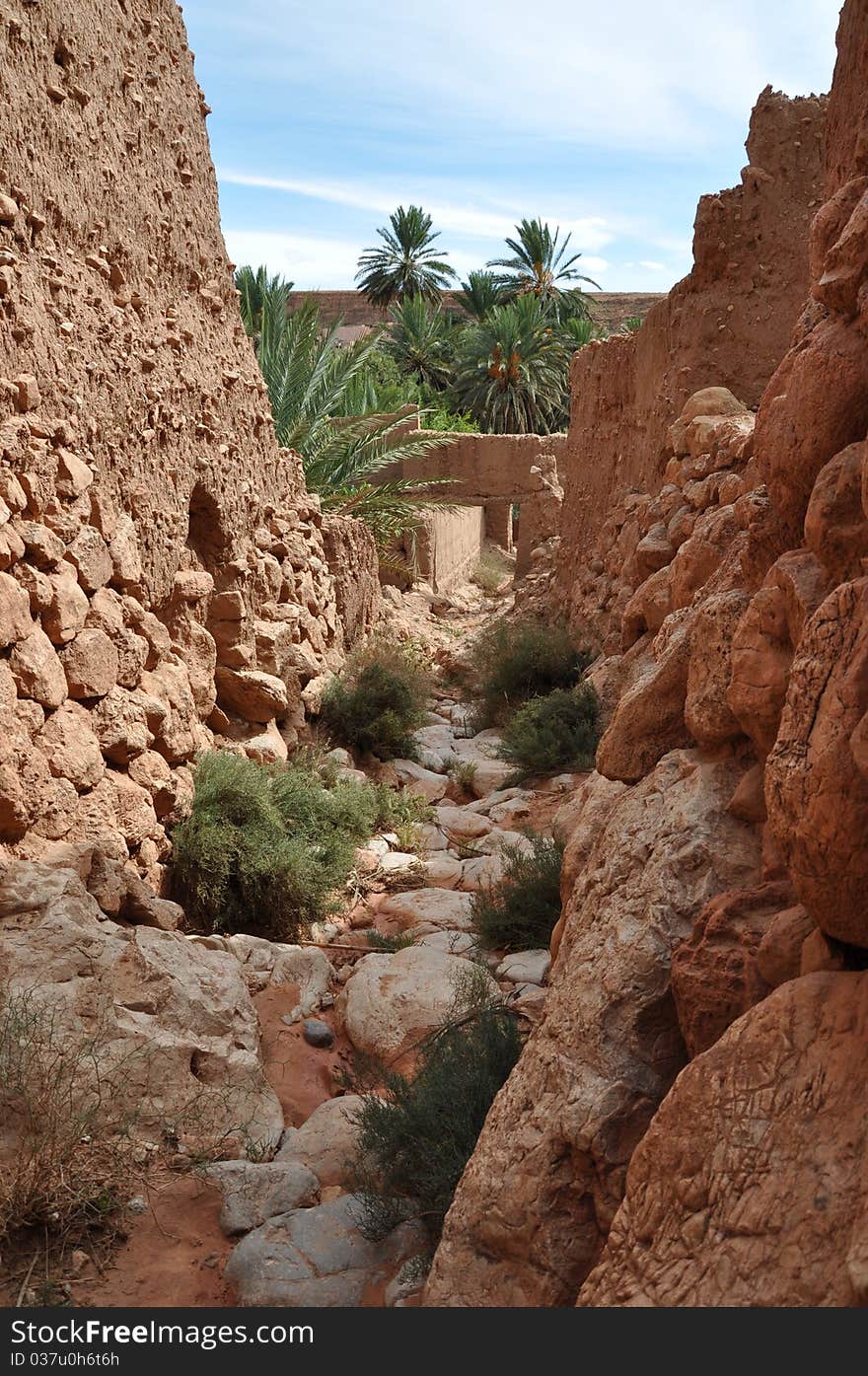 Old Kasbah in Todra Gorge