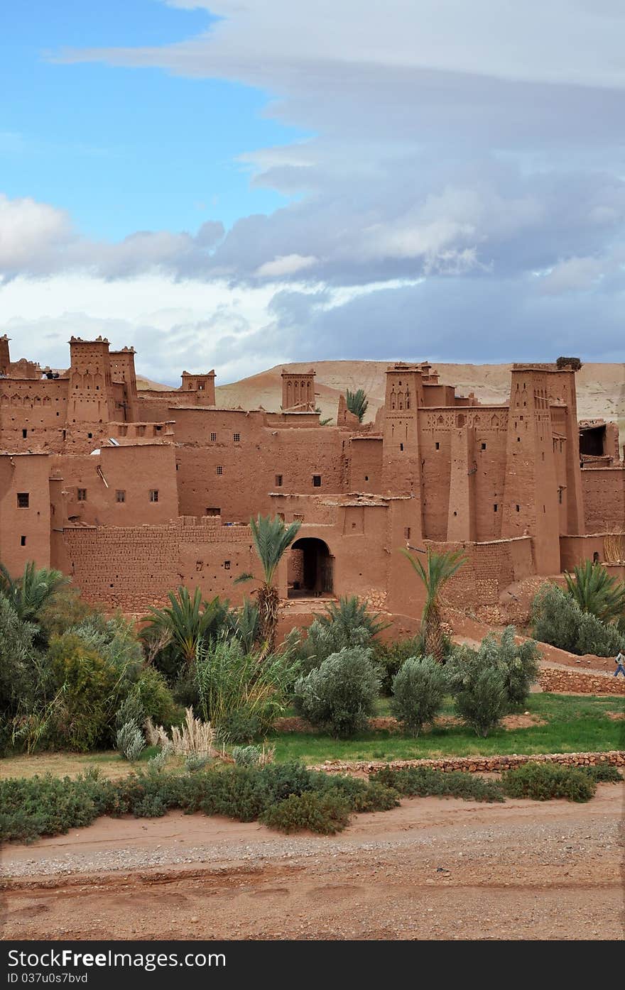 Old Kasbah in city of ouarzazate