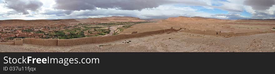 Old Kasbah in city of ouarzazate