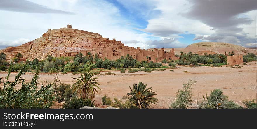 Old Kasbah in city of ouarzazate