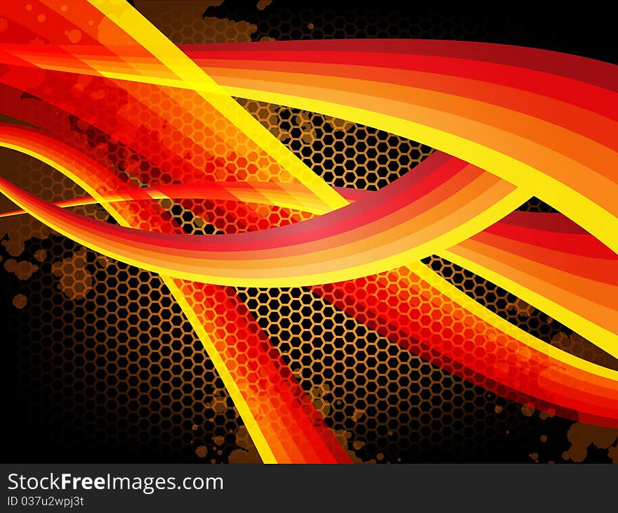 Color abstract background - orange red colors