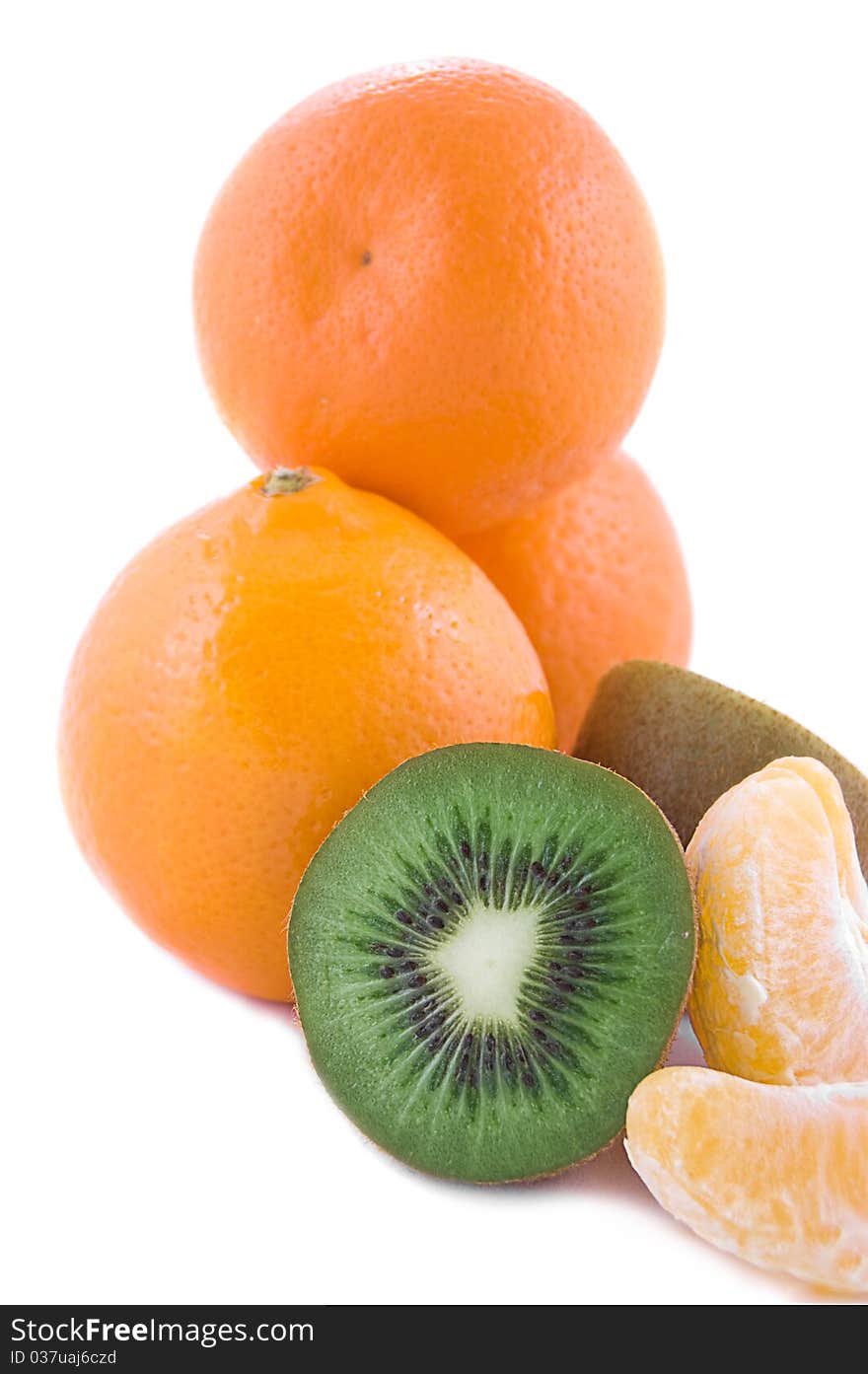 Orange and kiwi