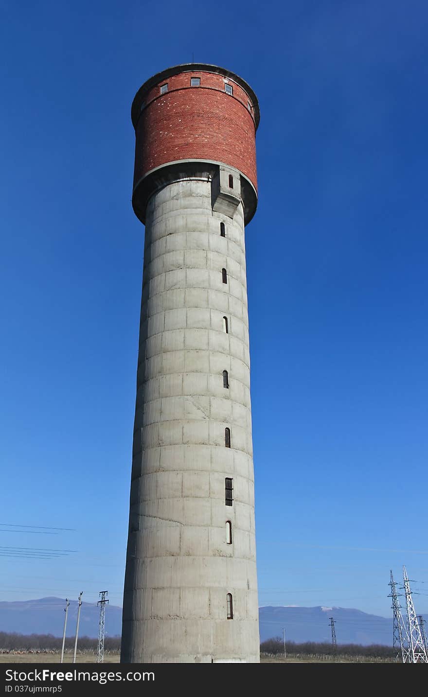 Old water tower in Bulgaria.