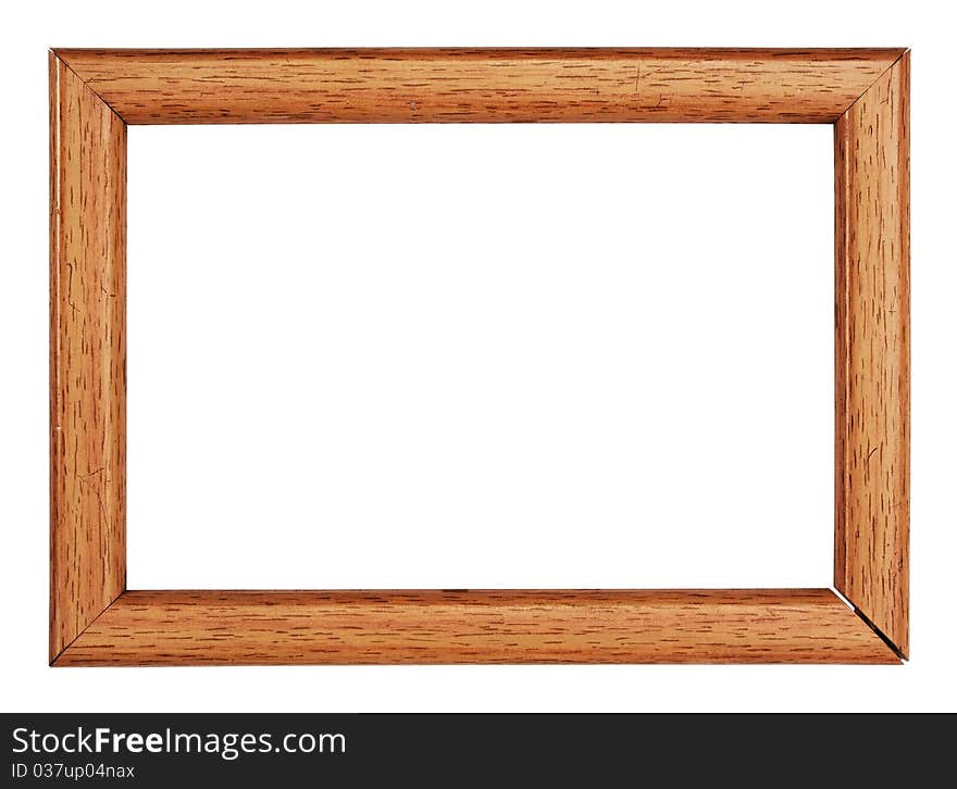 Photo frame isolated on white background with clipping path