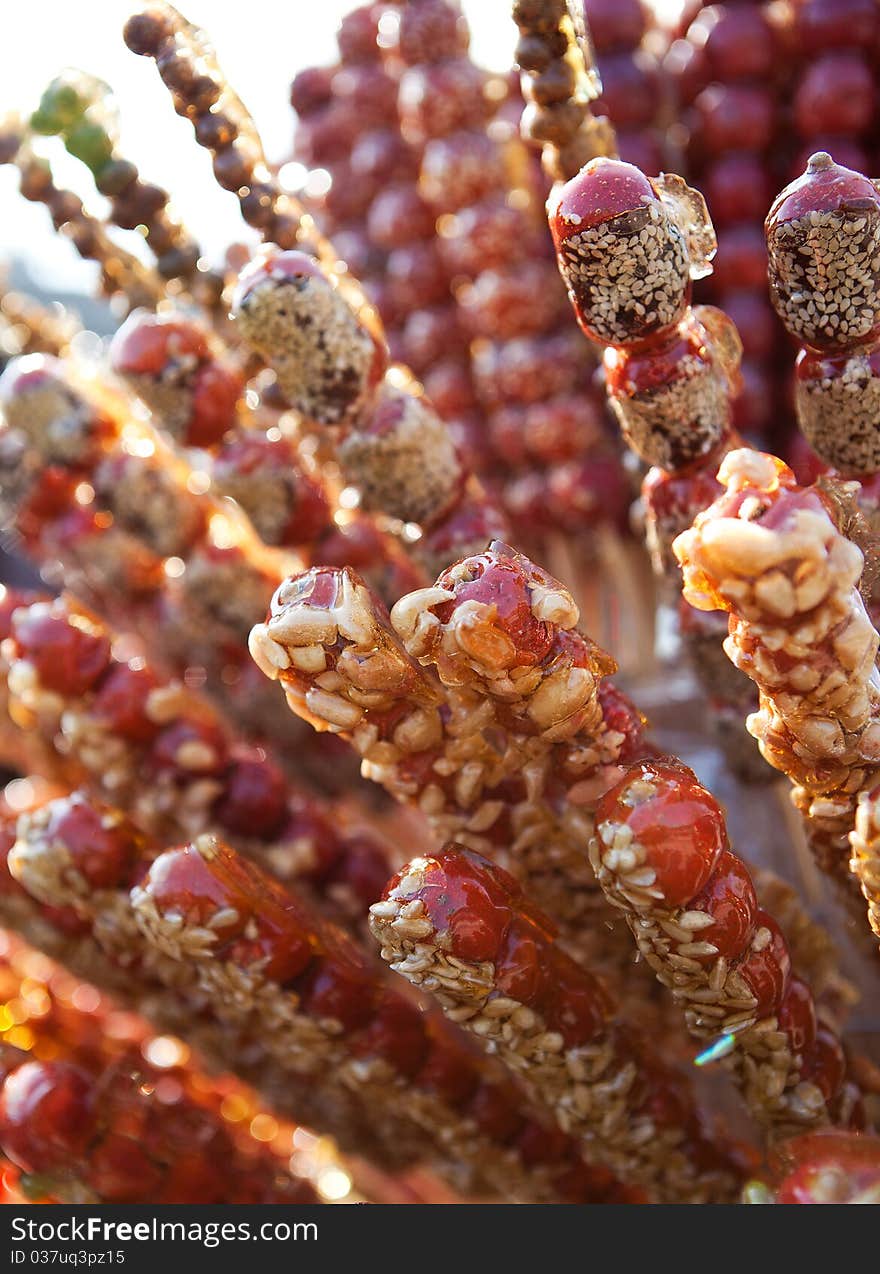 Chinese Snacks. Sugar-coated Haws