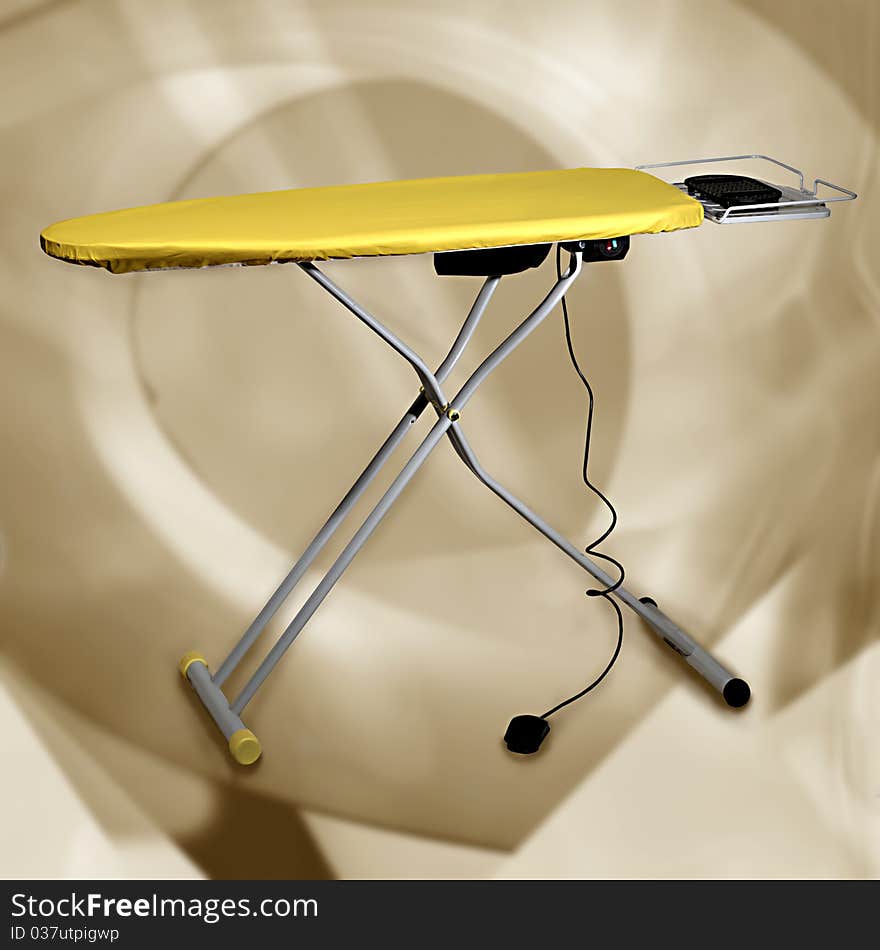 Yellow table for Modern vapor iron flatiron