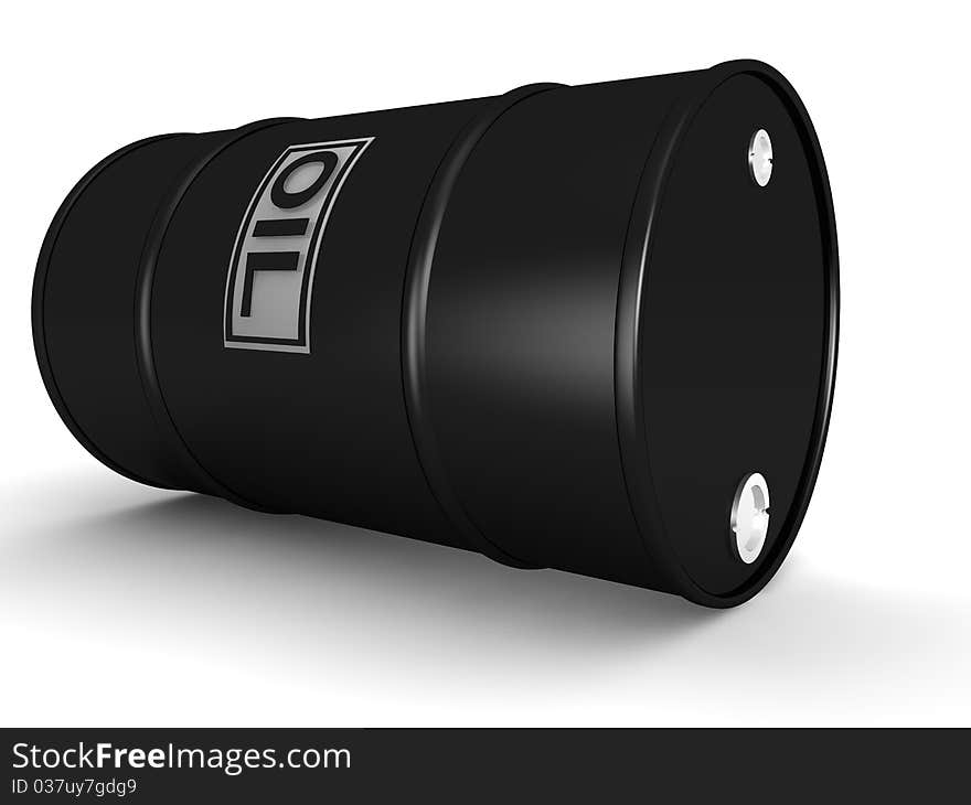 Oil concept in 3D style