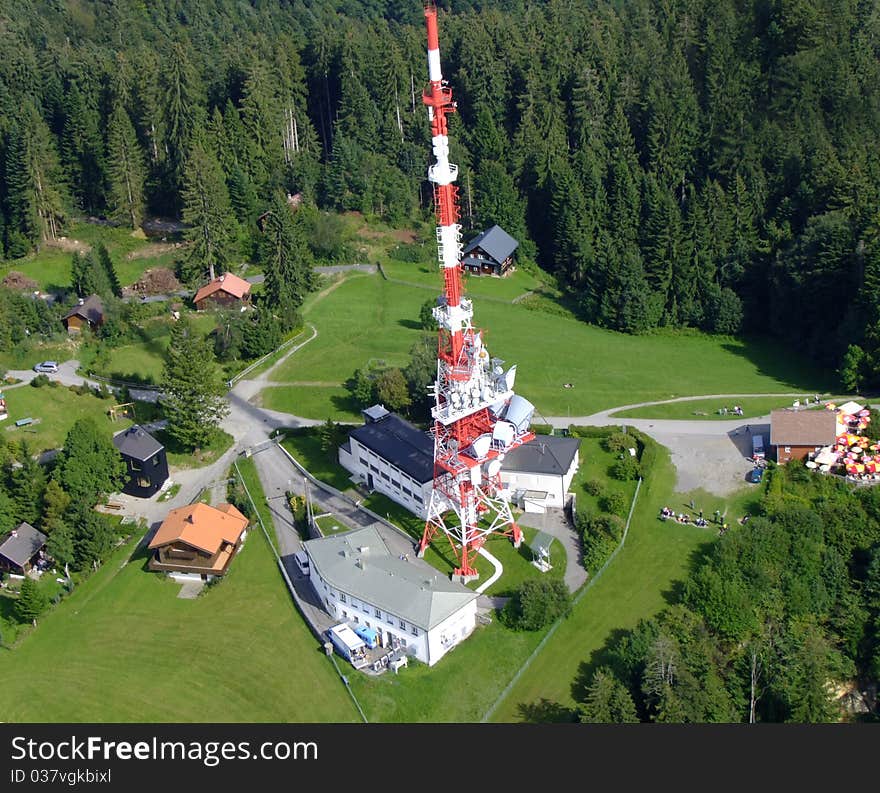 Sender on a hill in austria