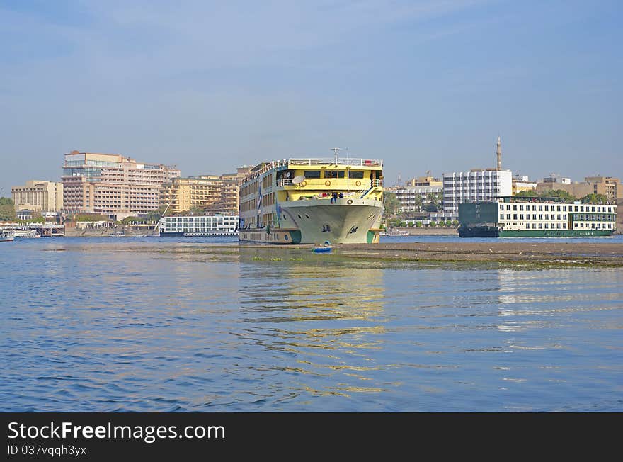 Large river boat on the Nile