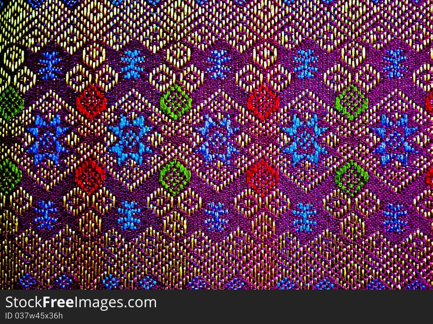 Pattern of thai textile from Esan thailand