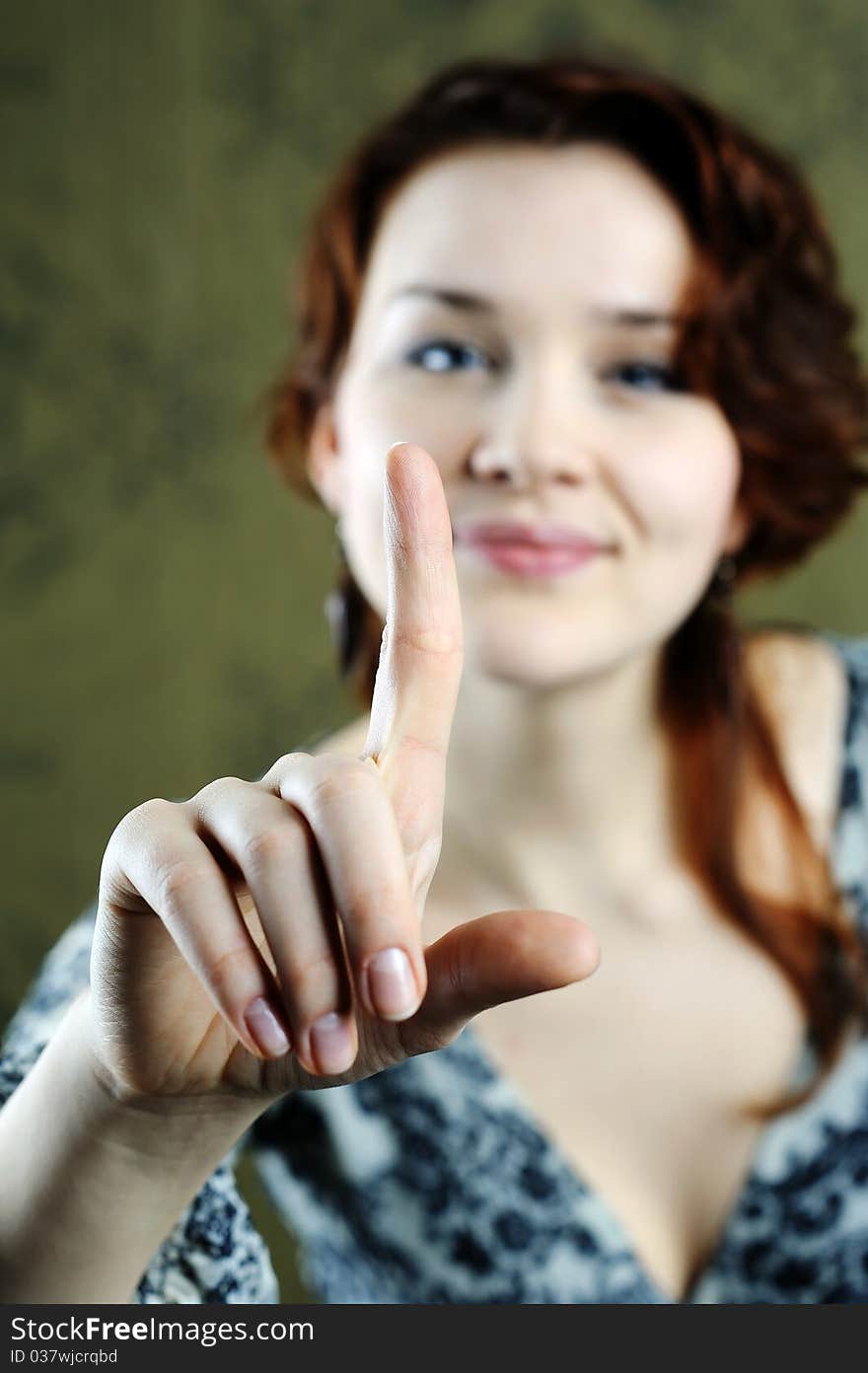 An image of young nice woman in studio. An image of young nice woman in studio