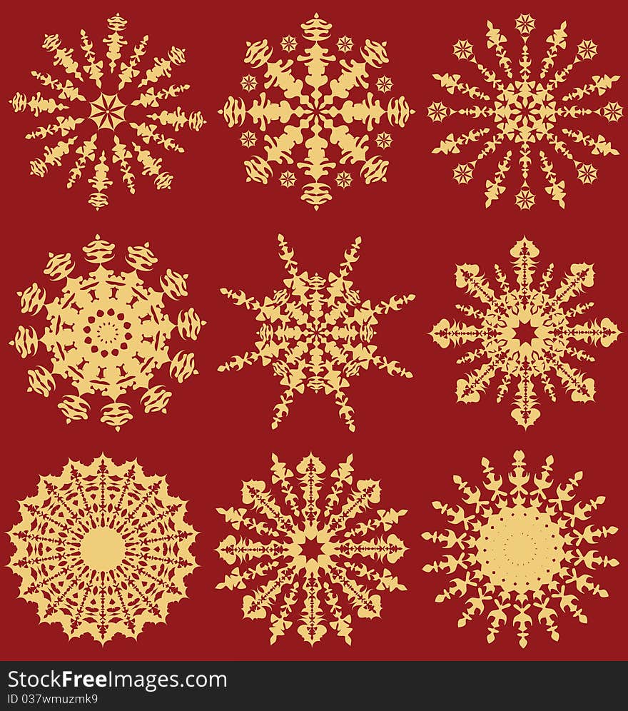 Collection Of Snowflakes