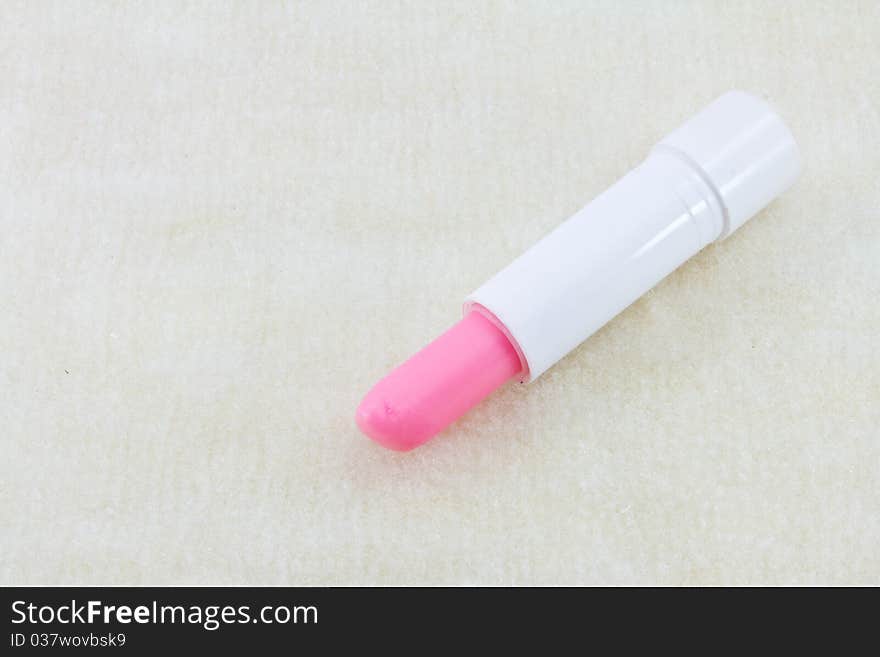 Women's pink lipstick. For winter. Women's pink lipstick. For winter