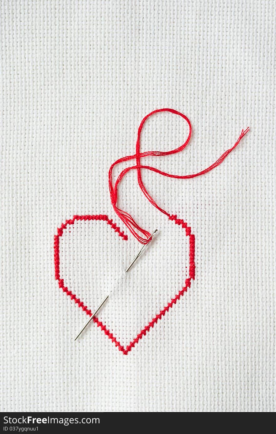 Embroidered Heart