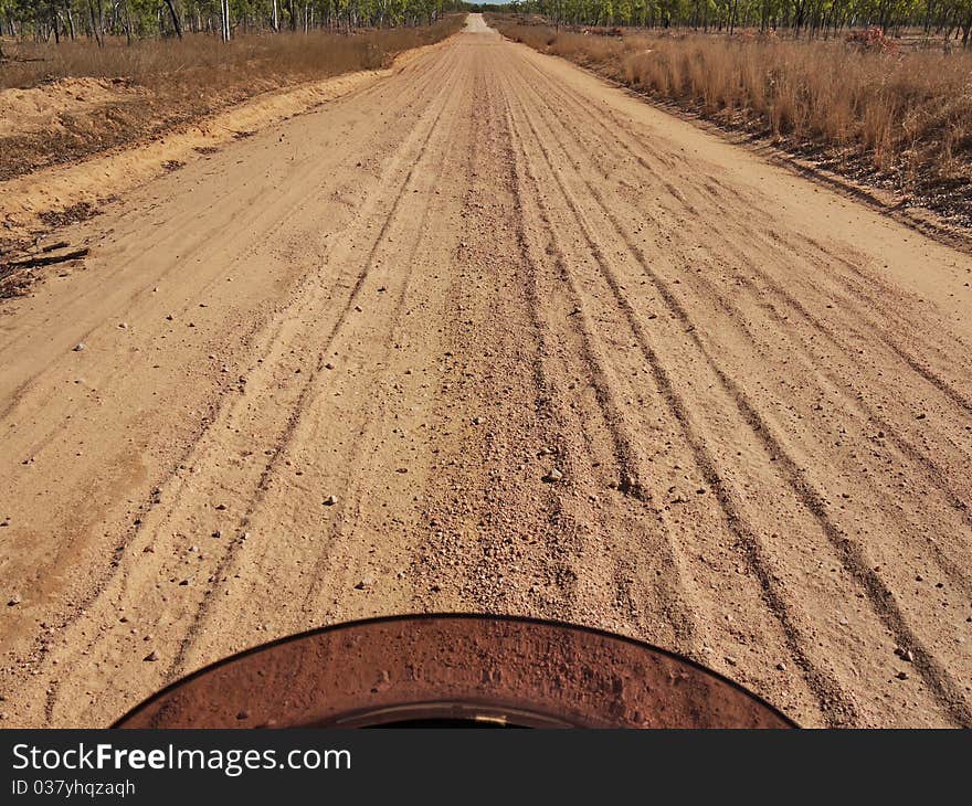 Australia, country sand road