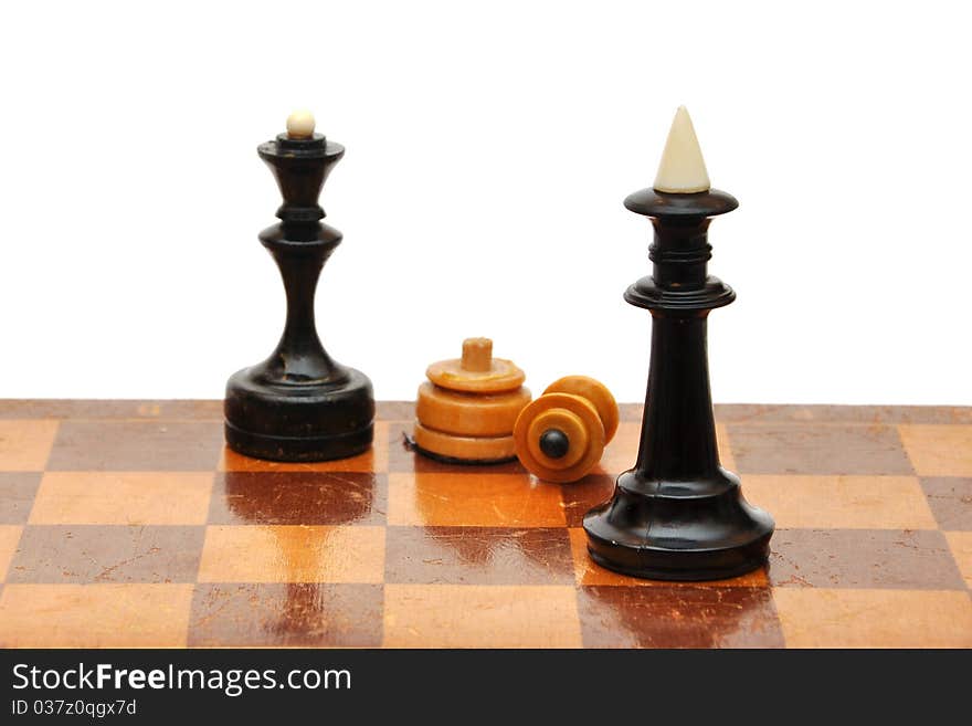 Chess piece isolated on white background