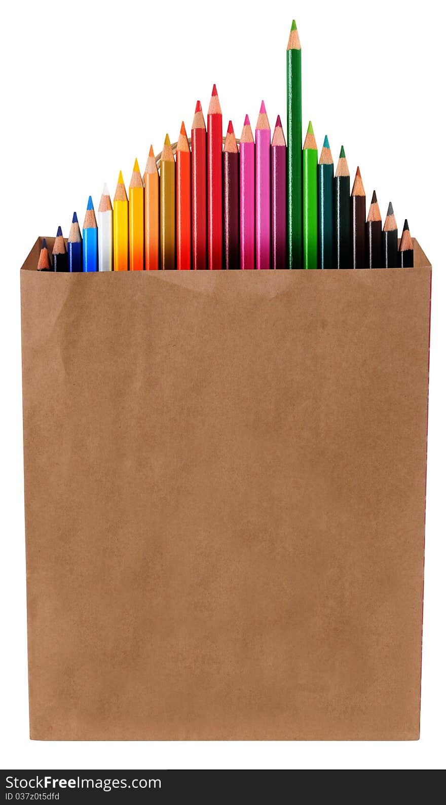 Color pencils. Isolated