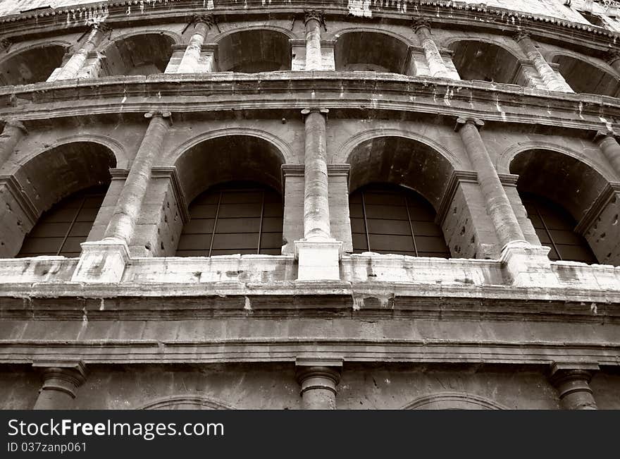 The Colosseum in Rome, Italy