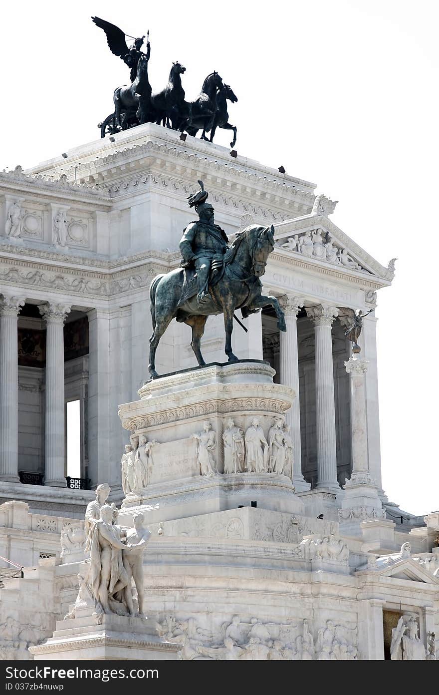 The Piazza Venezia, Vittorio Emanuele in Rome, Italy