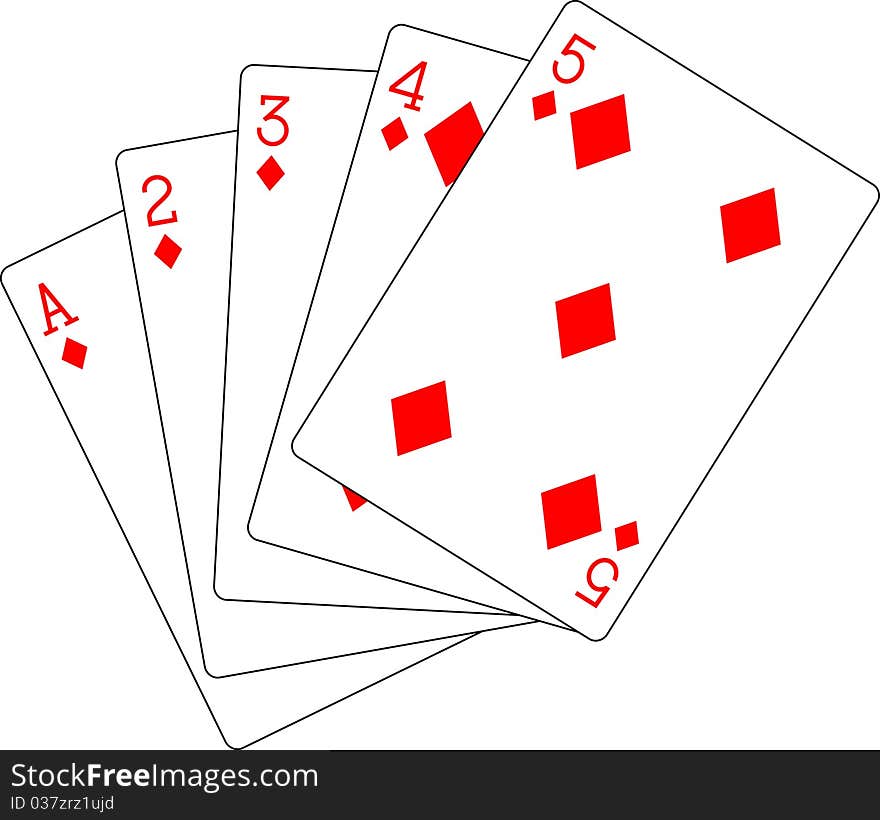 Flush Diamonds Ace To Five