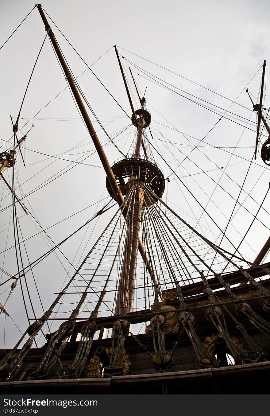 Detail Of Neptune Galleon