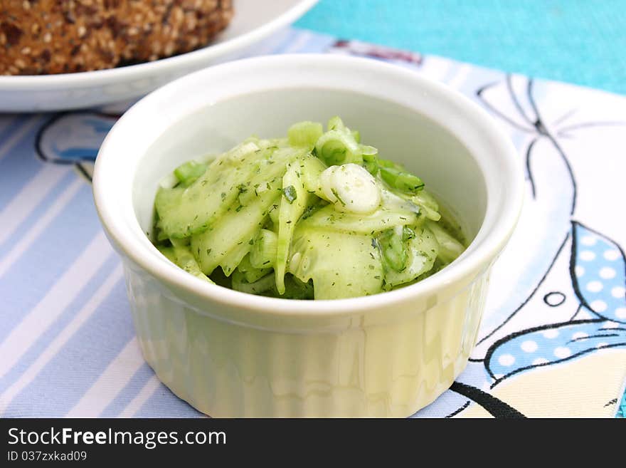 Salad of cucumbers