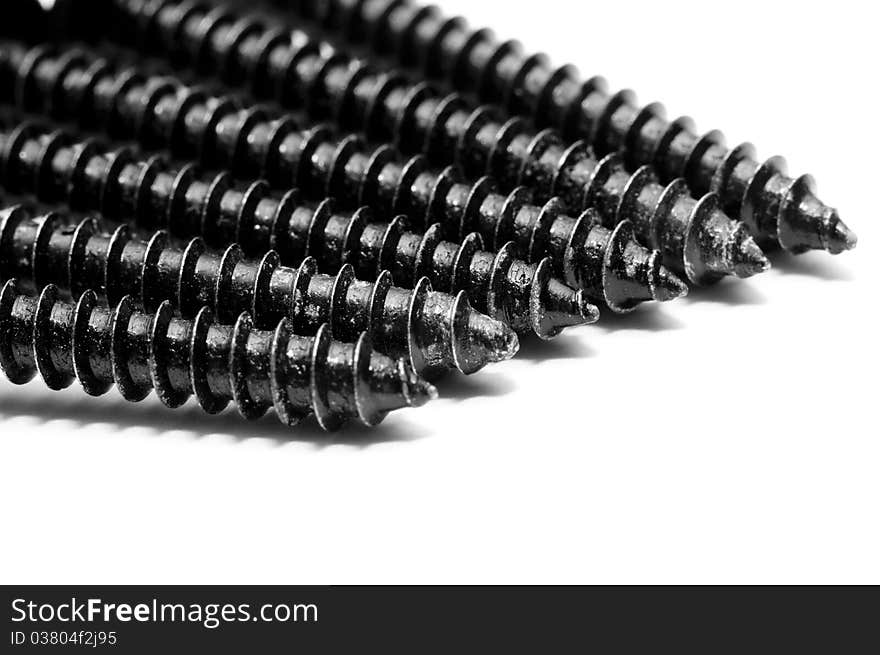 An image of black screws. An image of black screws