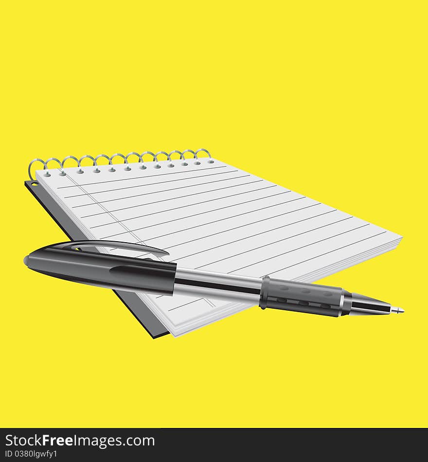 Elegant Pen And Notebook