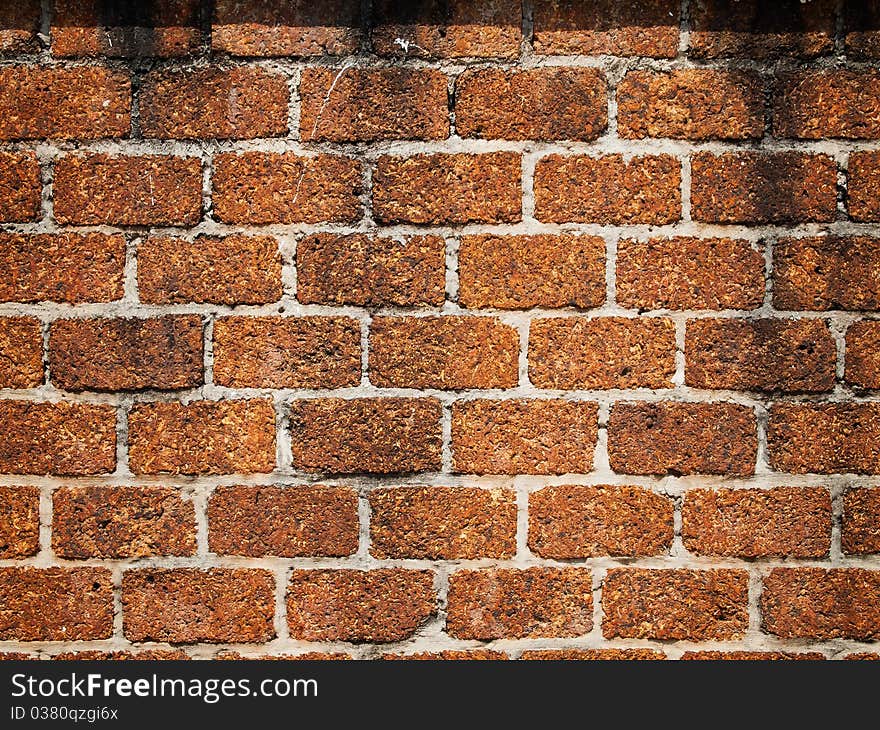 Texture of Walls made of laterite stone